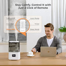 BOXING Warm and Cool Mist Humidifiers for Bedroom Large Room Home, Air Humidifier with Remote, Top Fill Ultrasonic Diffuser Humidifier with humidistat,Quiet Sleep Bedside Nightstand,Timer,Filter,4.5L by TinyTreasures Baby Boutique