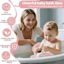 Baby Bath Seat-for Babies 6 Months & up, Water Temperature Display+Soft Cushion, Non-Slip Toddler Bath Seat for Baby, Sit Up Bath Seat for Baby, Pink by TinyTreasures Baby Boutique