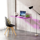 Acrylic Desk, Modern Study Table for HomeOffice-Extended Surface Multi-Purpose Console & EntrywayTable, Sturdy Lightweight Design（(42.5-inch, Pink) by CozyNest Decor