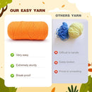Crochet Kit for Beginners - 2 PCS Fox Crochet Kits with Step-by-Step Video Tutorials, Beginner Crochet Kit for Adults, Crochet Animal Kit for Kids, Crochet Fox Set (Orange & Red) by TinyTreasures Baby Boutique