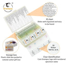 30 Prepared Microscope Slides with Specimens for Kids Students-Animal and Plant Microscope Slide Sets - Random Delivery (Either One Set) for Biological Lab, Children's Science Education, Homeschooling by TinyTreasures Baby Boutique