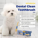 PETHROOM] Pet Toothbrush | Dogs and Cats Teeth Brushing Cleaning Tooth Care | Soft Bristle Cleaning Toothbrush for Dog Puppy Cat, Removing Old Plaque and Tartar (Medium) by CozyNest Decor