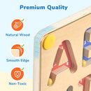 JoyCat Magnetic Letter Tracing Board, Wooden Alphabet Tracing Board for Toddlers ABC Magnets Letter Writing Practice, Magnetic Maze Preschool Learning Educational Toys for Kids 3-5 by TinyTreasures Baby Boutique