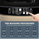 Portable Washing Machine 2.3 Cu. Ft. Full-Automatic Compact Washer Machine for Apartment, 10 Wash Program Small Portable Washer for Dorm, Apartment, RV, Home, Golden by CozyNest Decor
