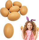 Smooth Brown Wooden Easter Eggs, Perfect for Easter Crafts, Décor and Egg Hunts, 2.3" Inches (24-Pack) by TinyTreasures Baby Boutique