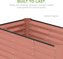 Best Choice Products 4x2x2ft Outdoor Metal Raised Garden Bed, Deep Root Planter Box for Vegetables, Flowers, Herbs, and Succulents w/ 119 Gallon Capacity - Terracotta by GreenHaven Gardens