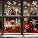 DC-BEAUTIFUL 318 Pcs Christmas Snowflakes Clings Decoration Set, White Christmas Theme Window Stickers, Winter Snow Flakes Clings Party Decal (12 Sheets) by CozyNest Decor