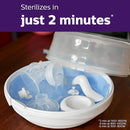 Philips AVENT Microwave Steam Sterilizer for Baby Bottles, Pacifiers, Cups and More, SCF281/05 by TinyTreasures Baby Boutique