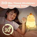 Hippo Night Light, Cute Silicone Squishy LED Lamp, Dimmable Nursery Nightlight, Rechargeable Bedside Table Lamp with Touch Sensor, Gifts for Bedrooms,Living Room,Breastfeeding by TinyTreasures Baby Boutique