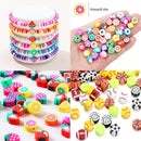 1000PCS Dinosaur Polymer Clay Beads Bracelet Making kit, 24 Style Cute Fun Beads Beads Charms for Jewelry Necklace Earring Making DIY Accessories for Women Girls by TinyTreasures Baby Boutique