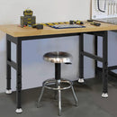 48” Chipboard Wood Work Bench Work Table, Mental Tool Heavy-Duty Adjustable Workbench, 3000 Lbs Capacity Tool Bench Workstation for Garage, Workshop by GreenHaven Gardens