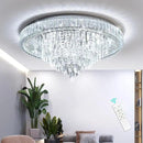 Modern Chandeliers for Living Room Crystal Ceiling Light Fixture LED Dimmable Lamp with Remote Pendant Lighting Flush Mount Ceiling Lighting for Dining Room Bedrooms by CozyNest Decor