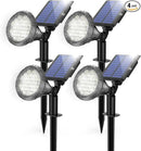Solar Lights Outdoor, Ultra Bright 21 LEDs IP67 Waterproof Landscape Lighting for Outside, 2-in-1 Adjustable Solar Wall Lights for Garden Yard Pathway - Auto On/Off, 4 Pack (Cool White) by GreenHaven Gardens