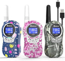 Qniglo Walkie Talkies for Kids - Rechargeable Kids Walkie Talkies with Clear Sound, Long Range - Perfect Birthday for 3-8 Year Old Boys Girls - Outdoor Adventures, Camping, Hiking by TinyTreasures Baby Boutique