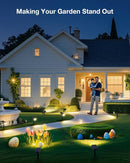 Solar Power Spotlight Outdoor Waterproof Landscape LED Accent Lighting for Yard, Tree, Plants, Walls, Path, Garden, Statues, Adjustable Brightness,Dusk to Dawn Long Lasting 6 Pack Warm White by GreenHaven Gardens
