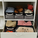 Fabric Storage Cubes - Closet Storage Bins Storage Baskets for Organizing with Handles Organization and Storage 11.8 (L) x 7.8 (W) x 5.2 (H) inches by TinyTreasures Baby Boutique