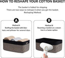 Large Storage Baskets for Shelves, Closet Organizers Bins for Clothes Blanket Towels, Baby Nursery, Toy Baskets Box, Woven Rope Baskets, 17 x 13 x 7.5”, 2 Packs Woven Brown by CozyNest Decor