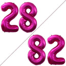 GOER Number 28 Balloons for 28th Birthday Party Decorations,42 Inch Jumbo Foil Helium 82 Balloons for 82nd Birthday Party Decoration (Bright Peach) by TinyTreasures Baby Boutique