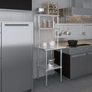 AmGood Double OverShelf Stainless Steel NSF - Many (24" Long x 12" Deep) by CozyNest Decor