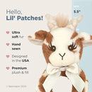 Bearington Collection Baby Lil' Patches, 5.5 in Giraffe Plush Stuffed Animal Baby Rattle, Newborn Toys Gift - Giraffe Stuffed Animal by TinyTreasures Baby Boutique