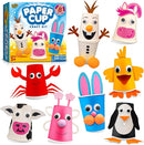 Arts and Crafts Kit for Kids Ages 3, 4, 5, 6 – Create 8 Cute Animal Projects – Gift Set for Girls & Boys by TinyTreasures Baby Boutique