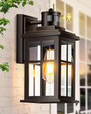 Distance-Adjustable Motion Sensor Outdoor Lights, Oil Rubbed Bronze Wall Mounting Porch Light, Waterproof Dusk to Dawn Exterior Lighting Fixtures Sconce, Anti-Rust Outdoor Lanterns for Porch by GreenHaven Gardens