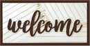 Welcome Sign - Large Rustic Wooden Wall Decor for Farmhouse Living Room, Entryway, or Foyer | 32"x16" Hanging Wall Art by CozyNest Decor
