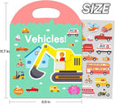4 Sets Sticker Books for Toddlers 2-4 Years, 122 Pcs Puffy Stickers for Kids, 3D Sticker Books for Toddlers 1-3, Toddler Airplane Travel Essentials for Kids by TinyTreasures Baby Boutique