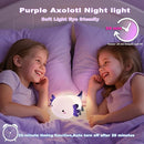 HAPPYBAG Axolotl Night Light,Cute Axolotl lamp Gifts for Kids,Dimmable Silicone Animal Nursery Night Light,Kawaii Rechargeable Bedside Touch Lamp,Baby Room Decor Axolotl Light by TinyTreasures Baby Boutique