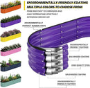 Galvanized Metal Planter Raised Garden Bed Kit for Gardening Outdoor，8x2x1ft Planter Grow Garden Box Raised Flower Bed，Long Vegetable Clearance Herb Raised Garden Beds for Gardening by GreenHaven Gardens