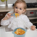 Baby Spoons and Forks Feeding Set, 6 Pack Silicone First Stage Self Feeding Toddler Utensils, BPA Free, Baby Led Weaning Supplies for Training Spoons by TinyTreasures Baby Boutique
