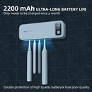 UV Toothbrush sanitiizer and Holder, Strong Saniti zer Air Drying, 200s and 400s Timed Toothbrush Case, 2200mAh Rechargeable Cordless Wall Mounted Home Toothbrush steril izer by CozyNest Decor