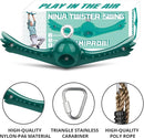 Swing Spins Set: 360° Handle Twist-Spin Flips Toy - Slackline Attachments Activate Play Powers - Accessories for Kids' Playground and Backyard Fun, Green by TinyTreasures Baby Boutique