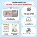 LoopMap Beginner Crochet Kit for Adults & Kids - DIY Amigurumi Bunny with Removable Dress & Accessories - Step-by-Step Video Tutorials, Extra Yarn, Crochet Tools - Handmade Gift (Bunny-Blue) by TinyTreasures Baby Boutique