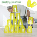 yeesport 48 PCS Sport Stacking Cups, Sport Training Game for Challenge Competition, Plastic Stacking Cups, Classic Family Game for Youth and Adults, Red+Blue+Green+Yellow by TinyTreasures Baby Boutique