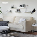 RICHER HOUSE 5 Set White Floating Shelves, Wall Mounted Shelves for Wall Decor, Modern Picture Ledge Shelf with Lip for Wall Storage Nursery, Bedroom, Living Room, Bathroom - White by CozyNest Decor