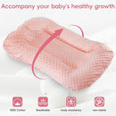 Baby Lounger for Newborn,Baby Nest for Newborn Soft Cotton Breathable for Playtime & Relaxation,Flat Babies Essentials Gifts Newborn Lounger for Boys & Girls 0-12 Months(Pink Bean) by TinyTreasures Baby Boutique