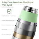 Portable Bottle Warmer for Travel, 3Min Fast Heating Bottle Warmer for Breastmilk & Water, 12 Oz Milk Warmer with Precise Temp Control and 9000mAh Long-Lasting Battery for Travel, Car, Outdoor by TinyTreasures Baby Boutique