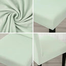 JQinHome Smoke Green Chair Covers for Dining Room Set of 2, High Stretch Removable Washable Parsons Chair Slipcover for Home Party Hotel Wedding Ceremony (2PCS,Smoke Green) by CozyNest Decor