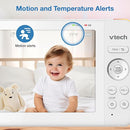 VTech [2025 Upgrade Baby Monitor with 7" IPS Screen, Pan Tilt Zoom Camera, No WiFi Video Baby Monitor with Camera and Audio, Multi-Color Night Light, 2-Way Talk, Lullabies, Advanced HQ Max by TinyTreasures Baby Boutique