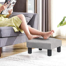 Joveco 15'' Small Foot Rest Stool Ottoman- Upholstered Footstool and Ottomans Small Footrest for High Beds- Lightweight and Portable, Light Gray by CozyNest Decor