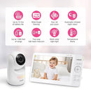 VTech [2025 Upgrade Baby Monitor with 7" IPS Screen, Pan Tilt Zoom Camera, No WiFi Video Baby Monitor with Camera and Audio, Multi-Color Night Light, 2-Way Talk, Lullabies, Advanced HQ Max by TinyTreasures Baby Boutique