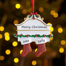 Personalized Christmas Ornaments 2025 Family of 2/3/4/5/6/7/8 Custom Christmas Stocking Ornament with Names Customized Ornaments for Xmas Tree,Family of 8 by TinyTreasures Baby Boutique