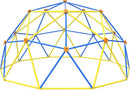 Gardenature 10FT Climbing Dome, Outdoor Jungle Gym for Kids, Geometric Dome Climber Supporting 880 Lbs Anti-Rust Metal Outdoor Play Structure ASTM Approved Blue & Yellow by TinyTreasures Baby Boutique