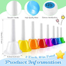 Fabbay 16 Pcs 8 Note Hand Bells Set Musical Handbells for Kids Colorful Diatonic Metal Bells Toy Percussion for Kids Toddlers Children Musical Teaching Church Chorus Wedding Family Birthday Party by TinyTreasures Baby Boutique