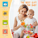 Jollybaby Crib Stroller Car Seat Toys for Baby 0-3-6-9-12 Months, Tummy Time Hanging Sensory Toys for Newborn with Music Box and Teether, Spiral Carseat Toy for Infant Boys Girls Gifts (Yellow) by TinyTreasures Baby Boutique