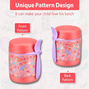 10oz Soup Thermo for Hot Food Kids,Lunch Thermo Kids Food Jar with Spoon Hot Insulated Food Containers,Leak Proof Stainless Steel Wide Mouth Lunch Food Thermo Jar for School(Pink-Mermaid) by TinyTreasures Baby Boutique