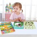 90shine 4PCS Sticker Books for Kids Ages 4-8 Includes Underwater Pet Dinosaur Rainbow Themed Multiple Designs Party Gift Create 44 Pictures by TinyTreasures Baby Boutique