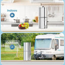 AQUA CREST Gravity Water Filter System, NSF/ANSI 42&372 Certified Black Carbon Filters, Reduce Lead and Up to 99% Chlorine, 2.25G, for Home, Camping, RVing, Off-Grid, Emergencies, AQ-TN-A by CozyNest Decor