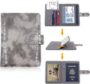 Melsbrinna Rfid Passport Holder for Travel women/Men, Cute Passport Wallet Rfid Blocking Card Slots, Rfid Passport Cover/CaseTravel Wallet, Passport Book Holder (1, Grey) by TinyTreasures Baby Boutique